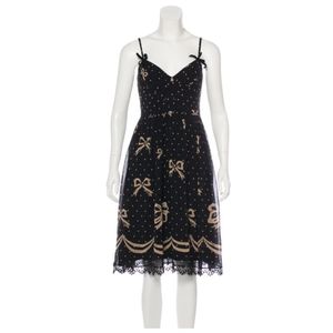 🎀 Shoshanna Silk Bow Dress